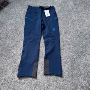 Stio Upslope Touring - soft shell ski pants - navy/midnight hour - men’s 33R NWT